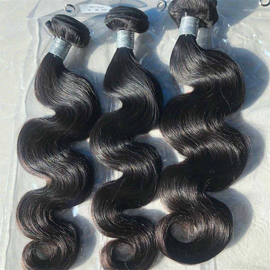 3 pieces Samuel Hair 12A body wave  natural black hair bundles free shipping